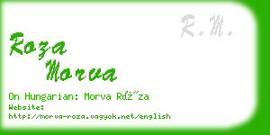 roza morva business card